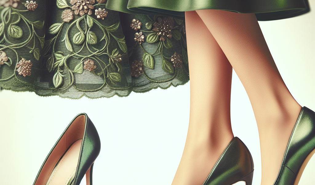 Jakie buty do zielonej sukienki?