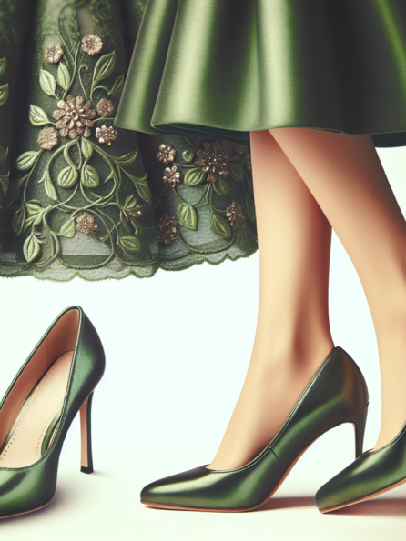 Jakie buty do zielonej sukienki?