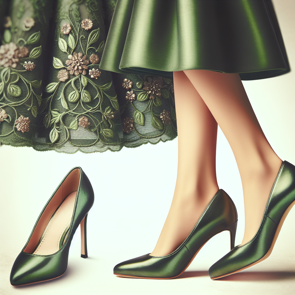 Jakie buty do zielonej sukienki?