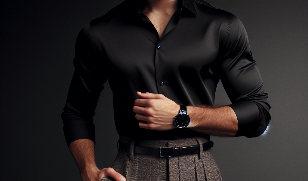 Jakie spodnie do czarnej koszuli